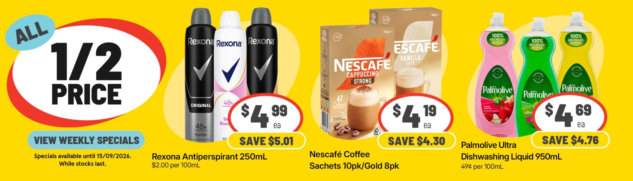 Weekly Specials 09 09 20263