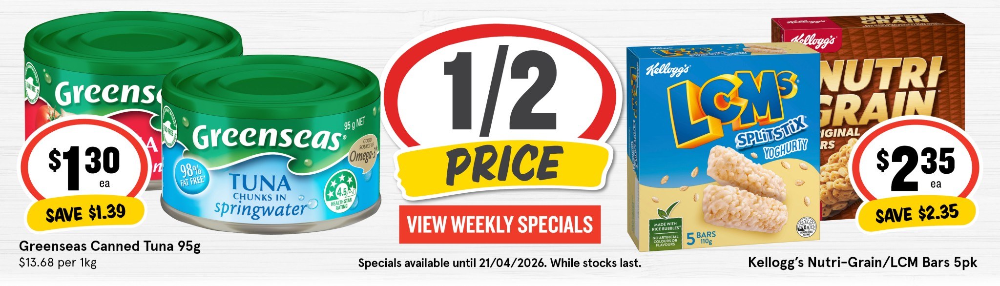 Weekly Specials 15 04 26