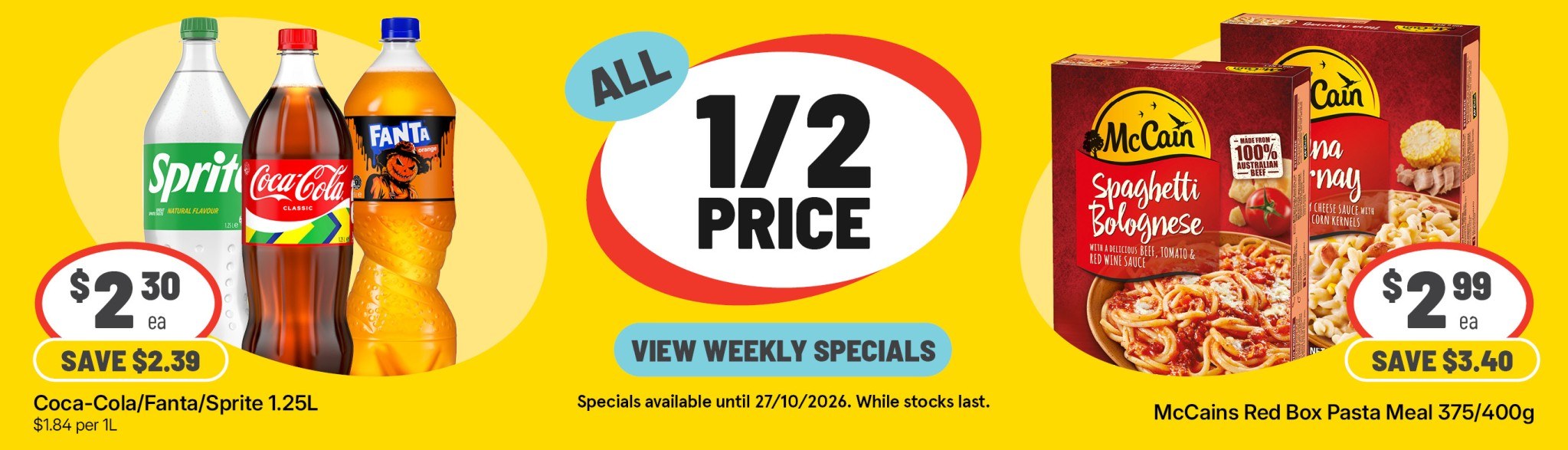 Weekly Specials 21 10 2026
