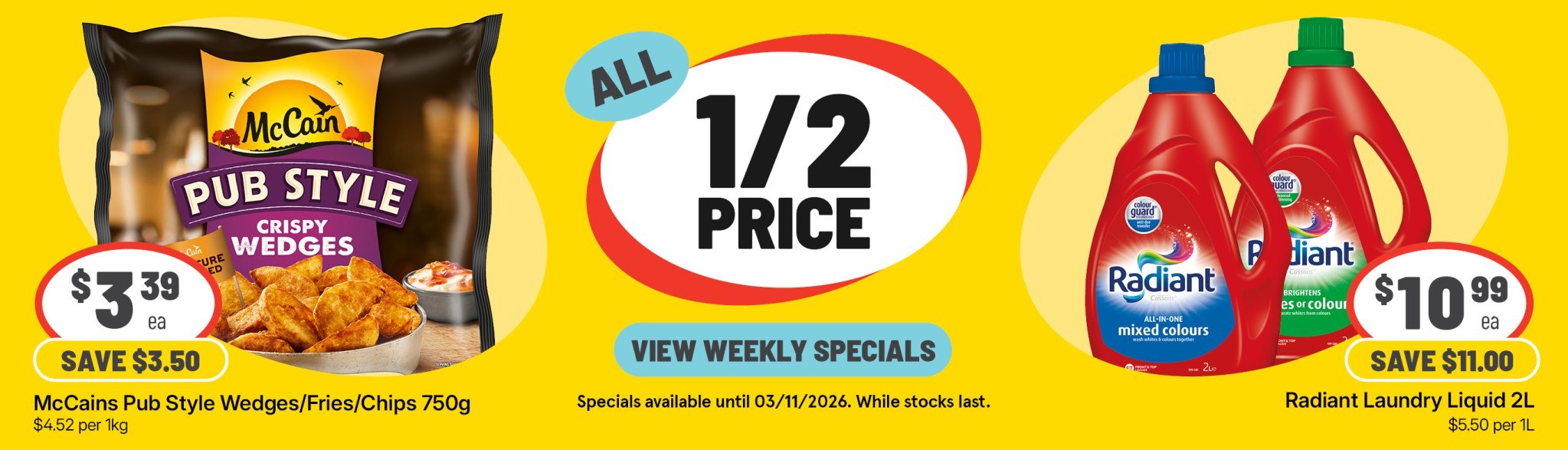 Weekly Specials 28 10 2026