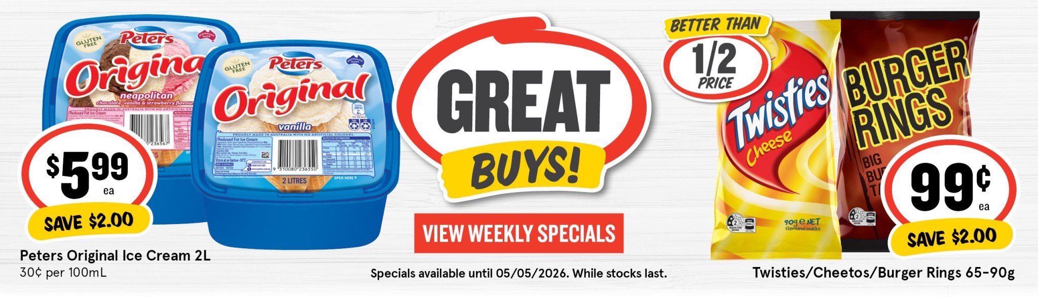 Weekly Specials 29 04 26