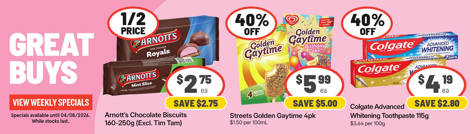 Weekly Specials 29 07 262