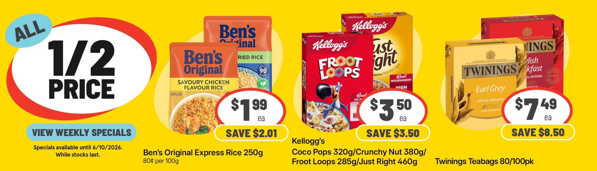 Weekly Specials 30 09 20263