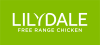 Lilydale Master Logo White RGB Green Background REV With Tagline