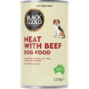 Black & Gold Beef Dog Food 1.20kg