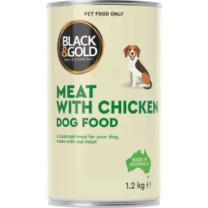 Black & Gold Chicken Dog Food 1.20kg