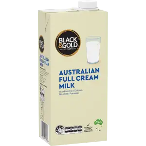 Black & Gold Full Cream Long Life Milk 1L