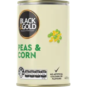 Black & Gold Peas and Corn 420g