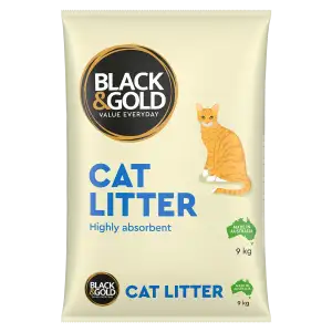 Black & Gold Cat Litter 9kg