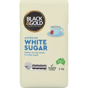 Black & Gold White Sugar 2kg