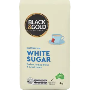 Black & Gold White Sugar 1kg