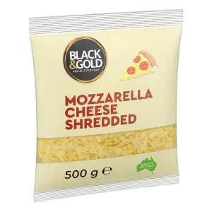 Black & Gold Mozzarella Shredded Cheese 500g