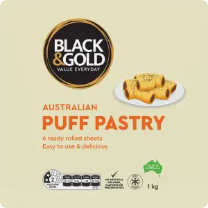 Black & Gold Pastry Sheets 1kg