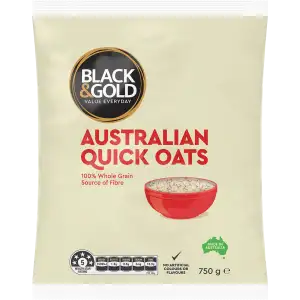 Black & Gold Quick Oats 750g