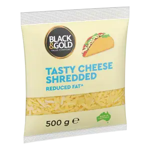 Black & Gold Reduced Fat Tasty Cheese 500g