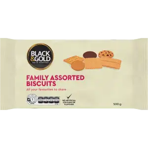 Black & Gold Family Assorted Biscuits 500g