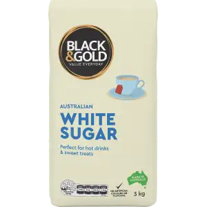 Black & Gold White Sugar 3kg