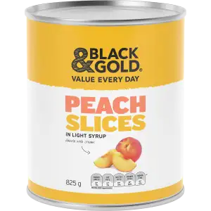 Black & Gold Peach Slices in Syrup 825g