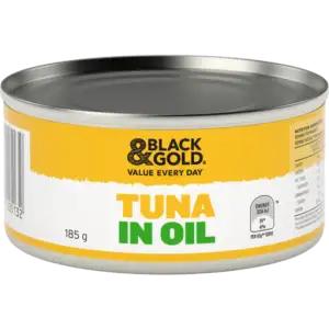 Black & Gold Tuna Chunks In Olive Oil 185g
