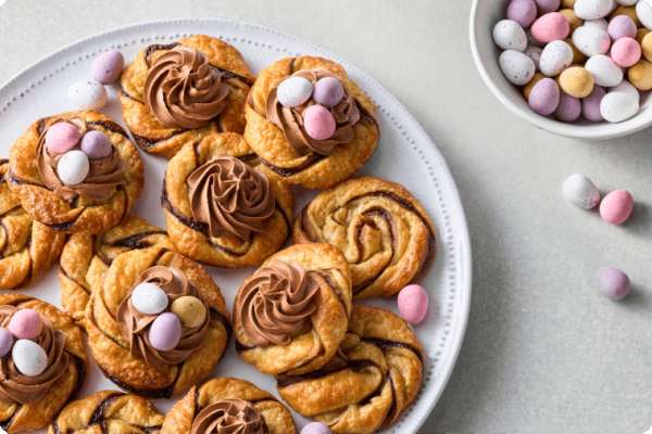 Puff Pastry Easter Nests
