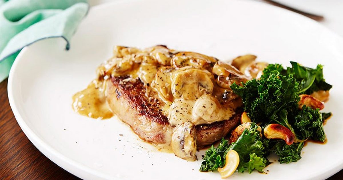 Steak with Mushroom Sauce- IGA Tasmania
