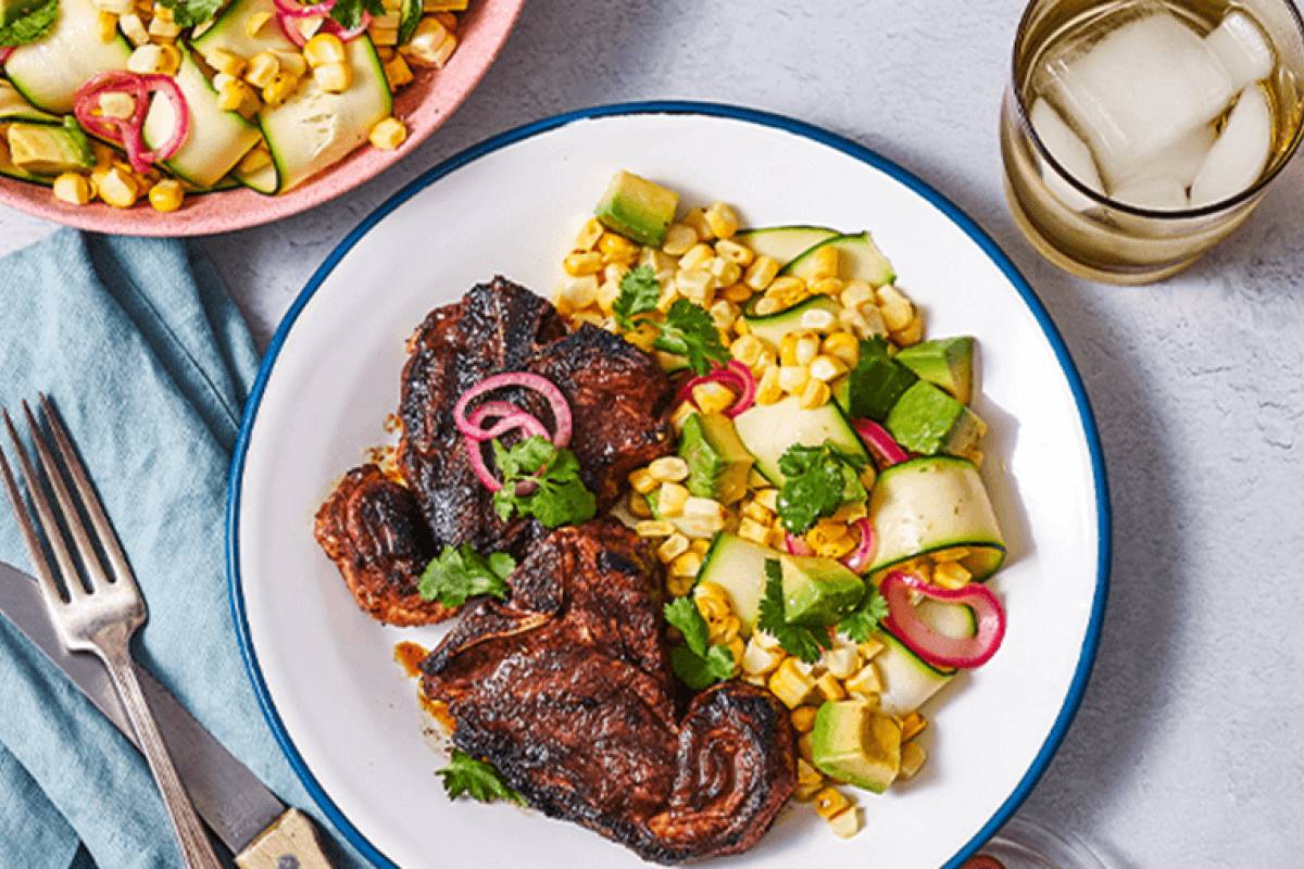 Jamaican Jerk Lamb Chops with Charred Corn Salad v2