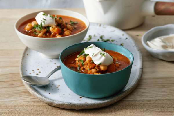 Moroccan Lentil and Chickpea Soup