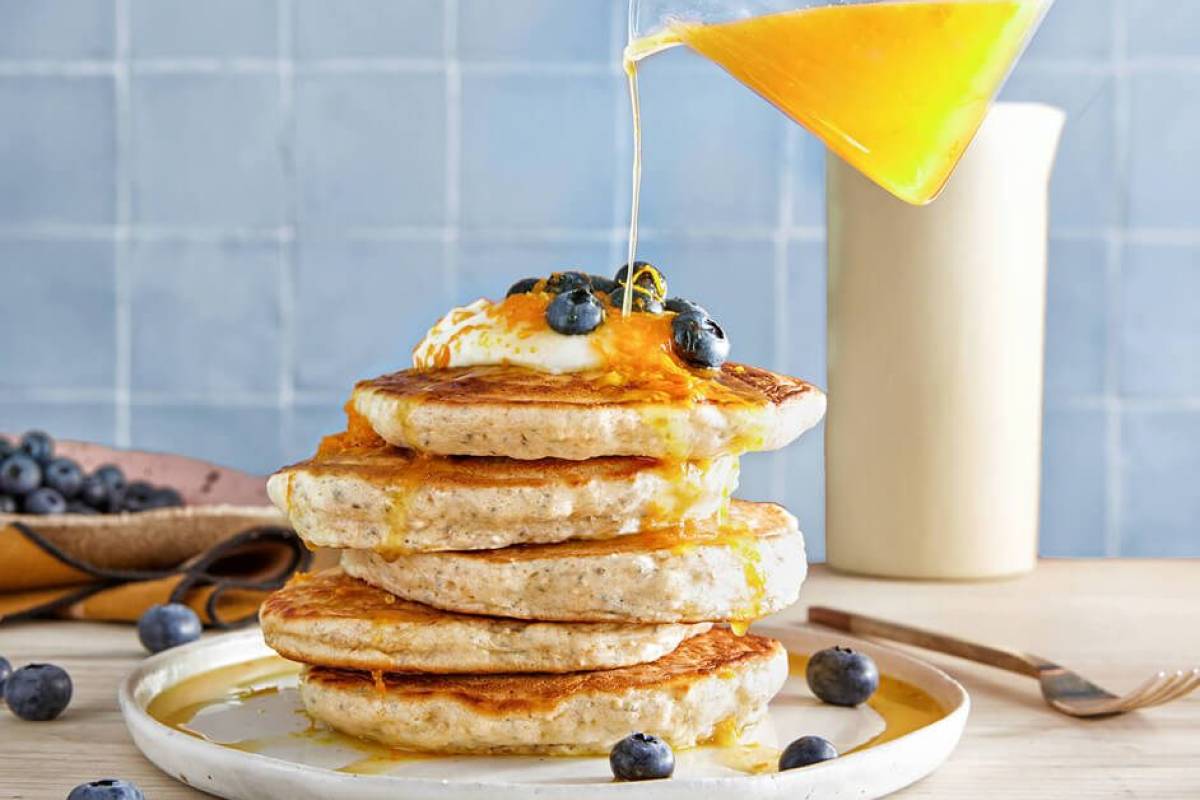 Banana chia pancake 1