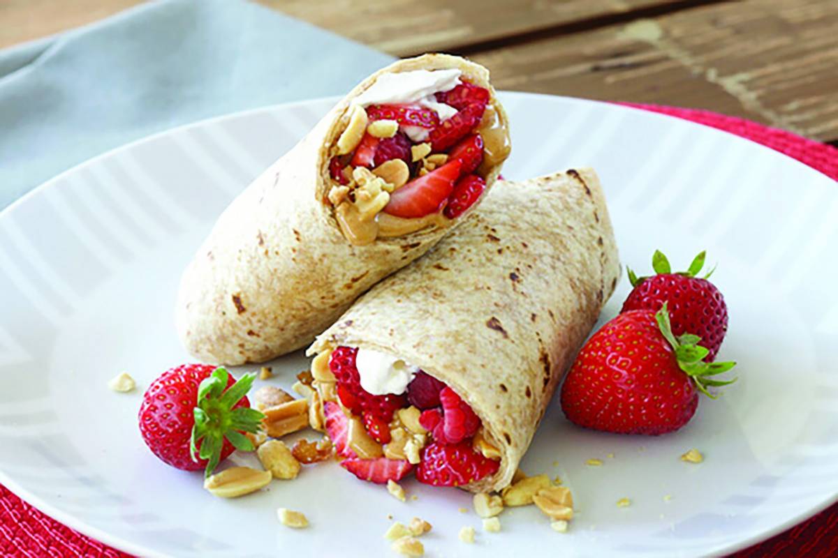 Peanut Butter and Strawberry Wrap EDIT