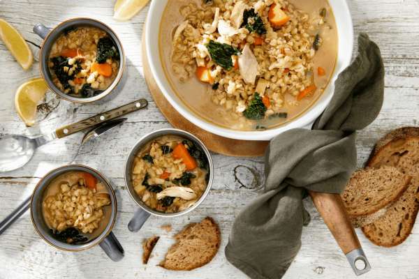 Homestyle Chicken and Barley Soup